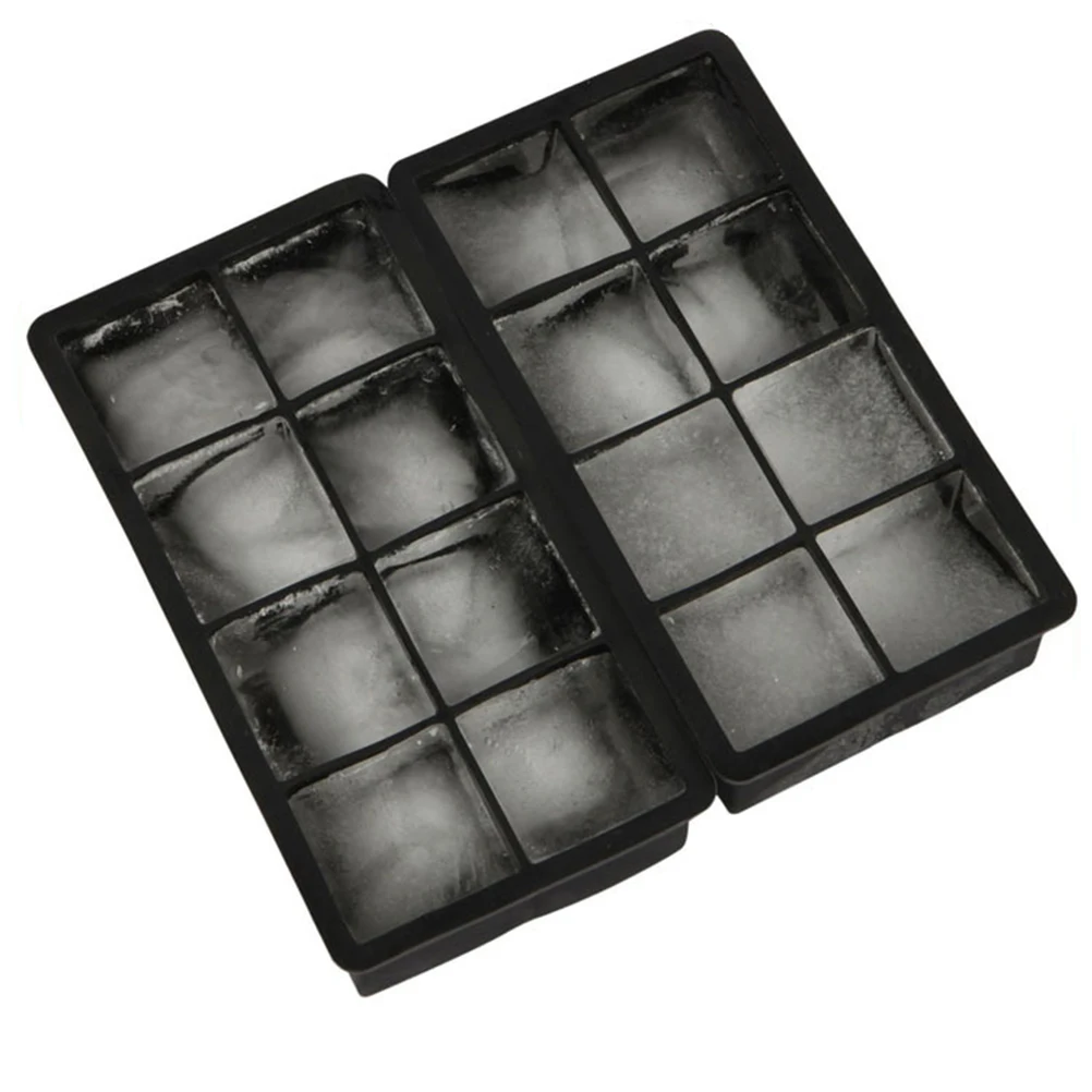 

2Pcs Ice Cube Trays 8 Grids Silicone Square Ice Cube Mold Pudding Making Mold Jelly Maker Ice Mold for Bars Home Kitchen