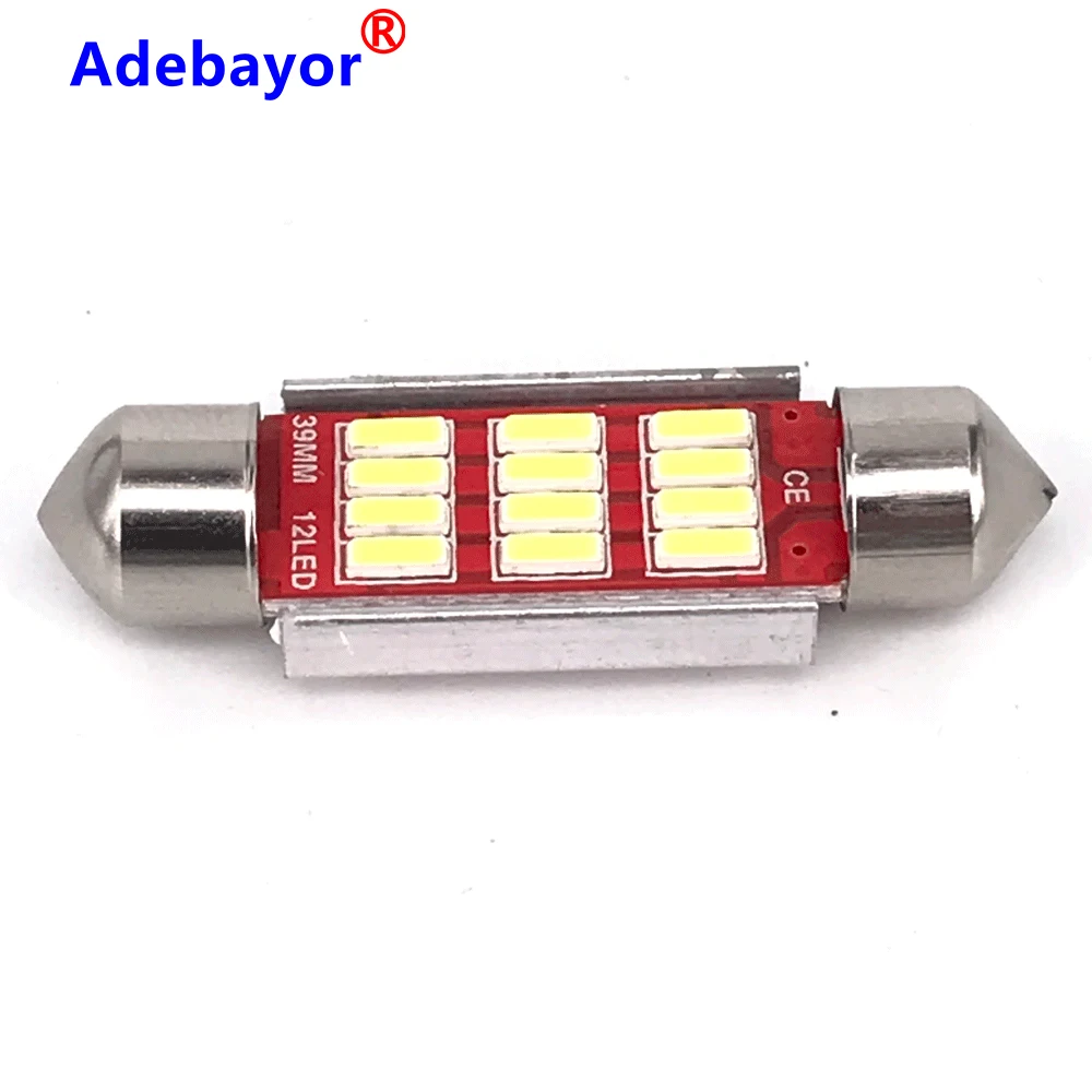 200 шт. гирлянда C5W CANBUS без ошибок авто светильник 12 SMD 4014 светодиодный 31 мм 36 мм/39