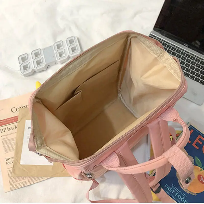 Школьный портфель для подростков рюкзаки девочек женские нейлоновые розовые