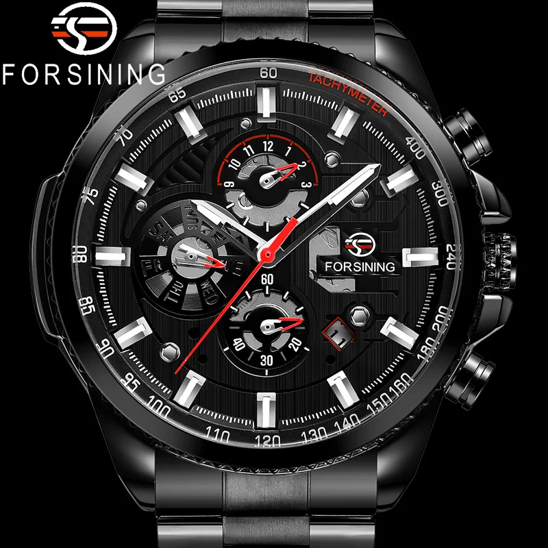 Часы наручные FORSINING Мужские механические автоматические спортивные брендовые