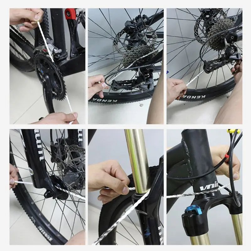 8 шт./упак. Портативный велосипед MTB маховик Направляющая линия очистки колеса вилка ролики мертвый угол грязные чистые инструменты U1JC