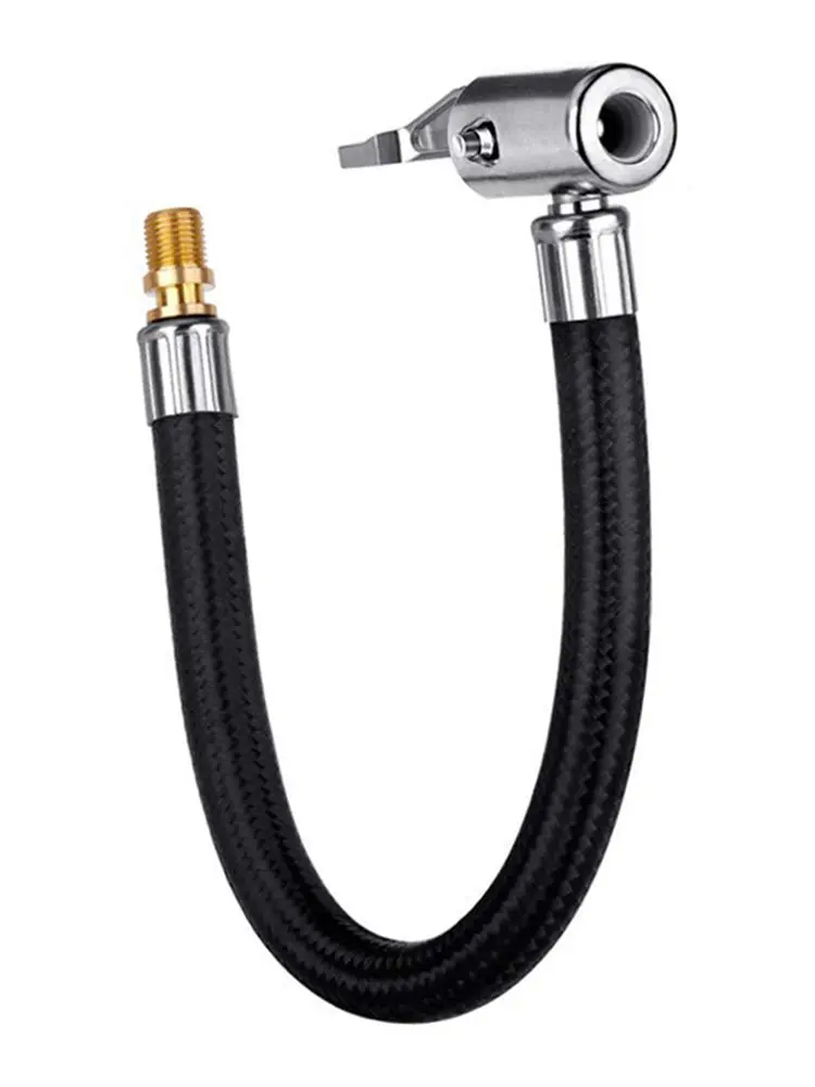 

Bike Motorcycle Car Tire Inflator Extension Tube Adapter Twist Tyre Air Connection Locking Air Chuck