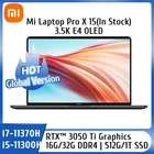 Ноутбук Xiaomi Mi Laptop Pro X 15 RTX 3050 Ti i7-11370HI5-11300H 32 ГБ16 ГБ + 1 ТБ512 ГБ 15,6 дюйма 3,5 K OLED, игровой компьютер, ПК