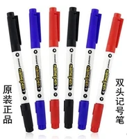 double headed writing oil pen marker pen industrial pen 10pcs free shipping