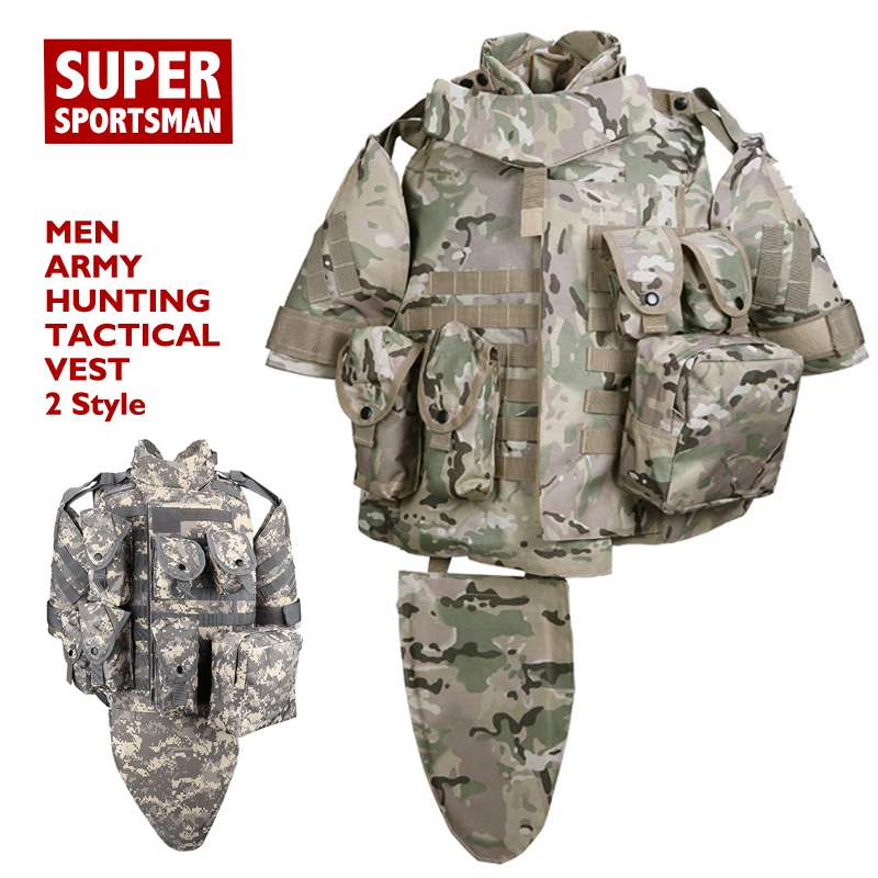 Военная Тактическая армейская Мужская камуфляжная охотничья жилетка