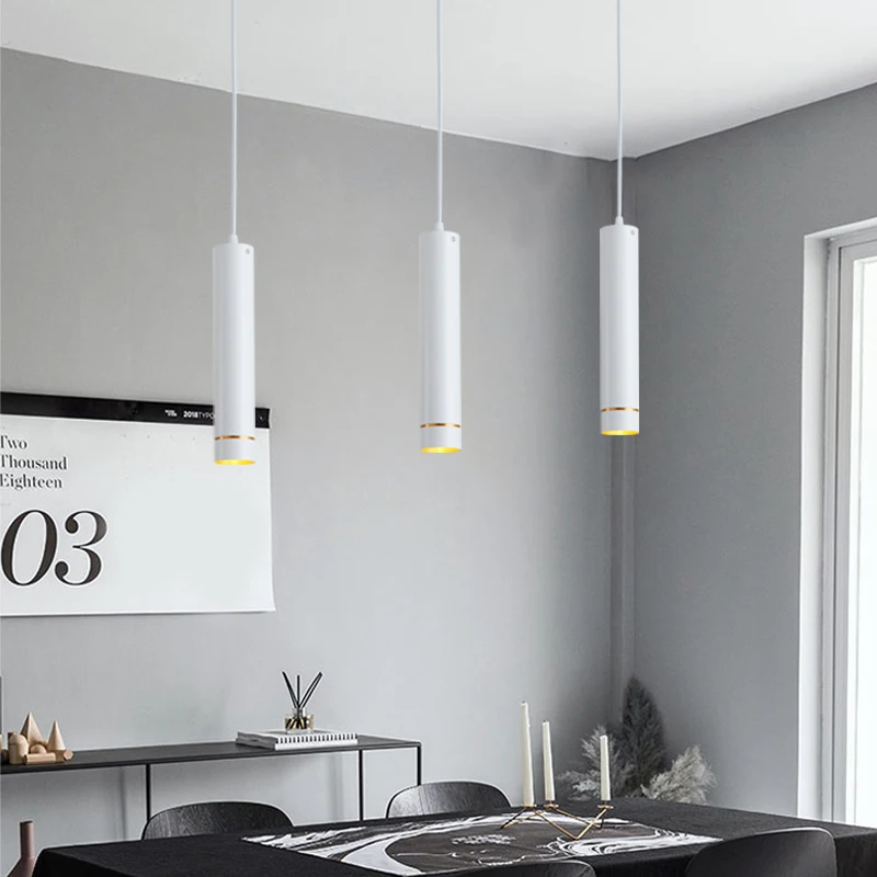 Цилиндрические светодиодные подвесные светильники с регулируемой яркостью