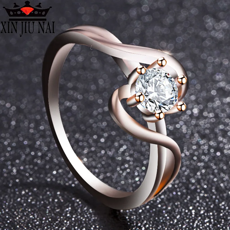 Модное серебряное/розовое золото уникальный дизайн высокое качество кубический