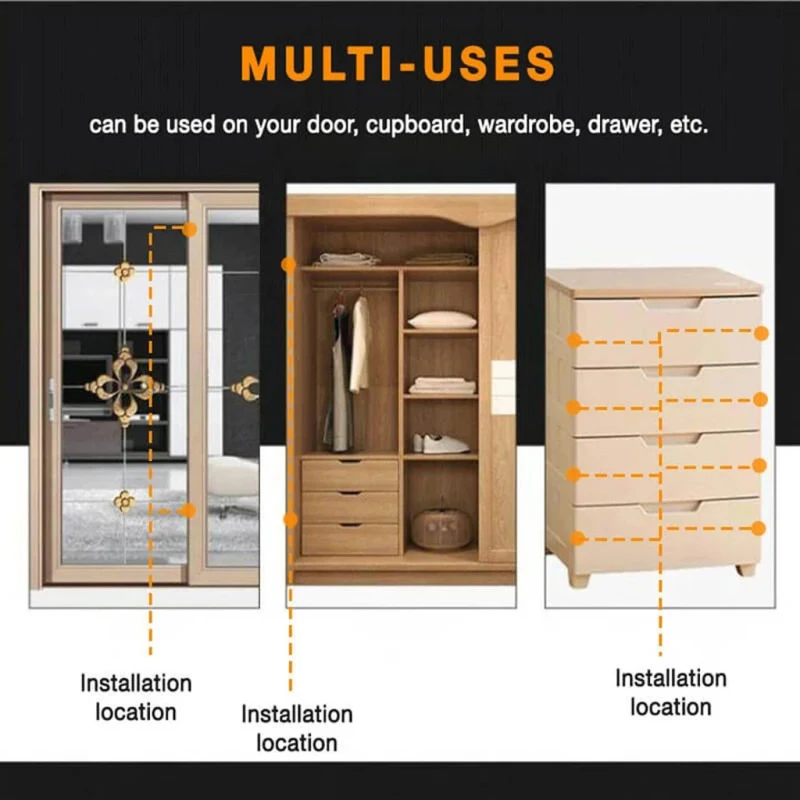 2 шт./компл. Сильный магнитный дверной замок Защелка двери мебельный шкаф