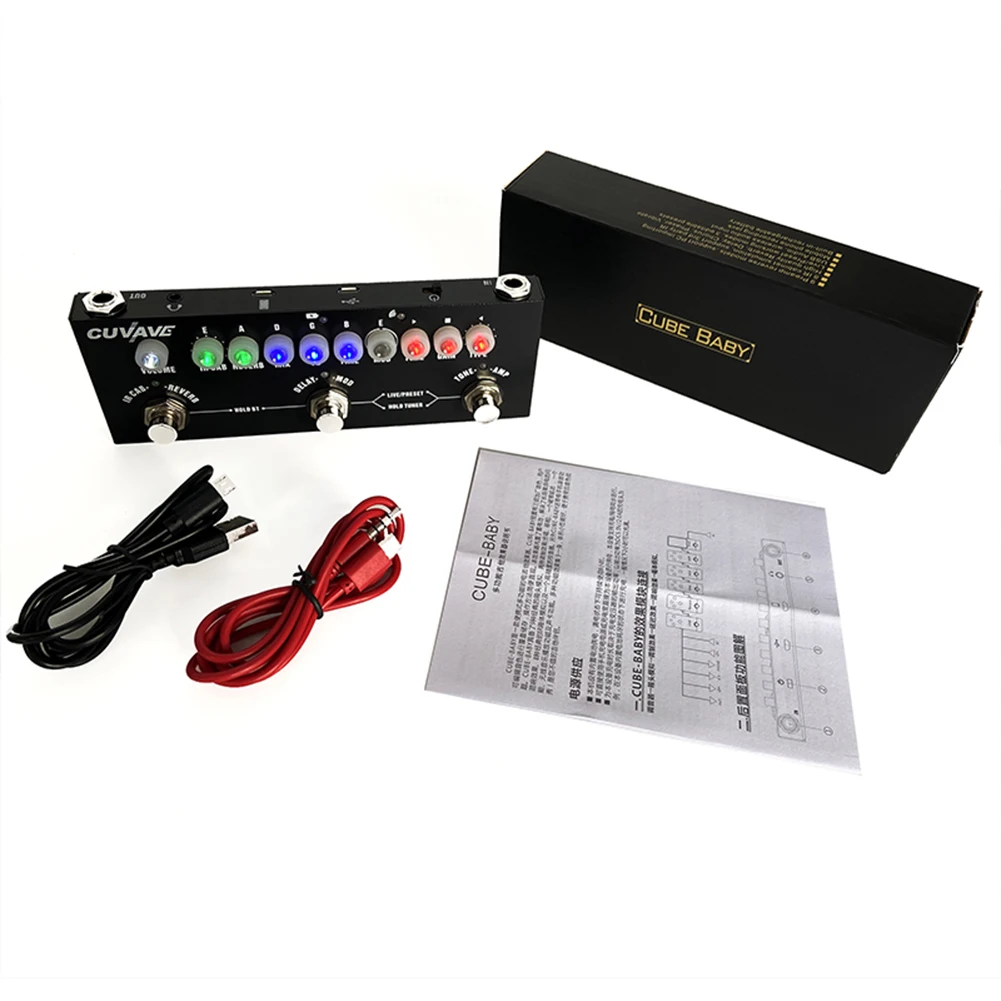

Multi Effects Pedal 8 IR Cabinet Delay Chorus Phaser Reverb Guitar Accessories