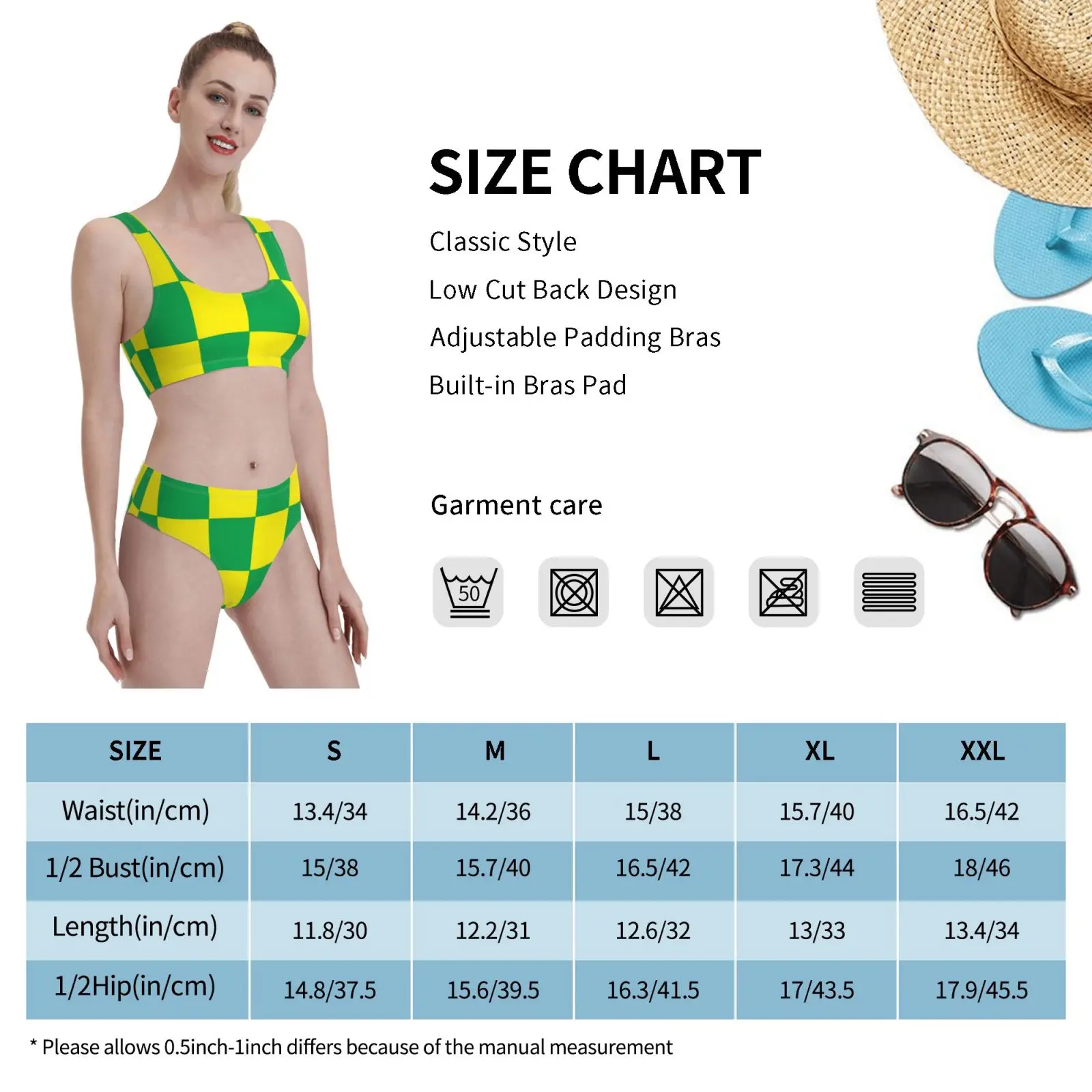 

Norwich Checkered Flag Swimsuit one piece Bikini Padded Norwich Football Club