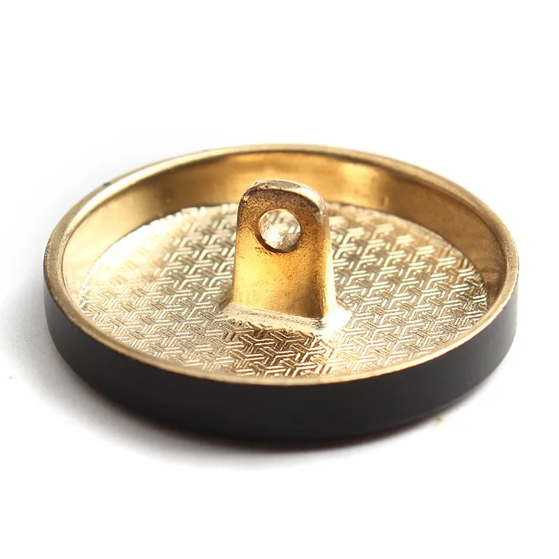 Модный классический черный металлический хвостовик кнопки декоративные круглые