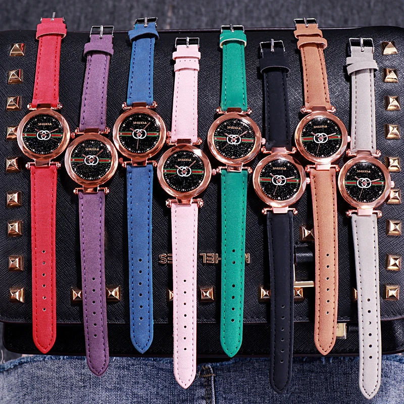 Роскошные брендовые часы модные женские наручные золотой тонкий браслет ремешок