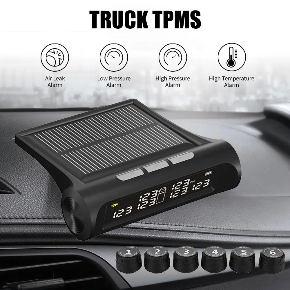 433 92 МГц TPMS USB Солнечная зарядная панель Автомобильная сигнализация давления в