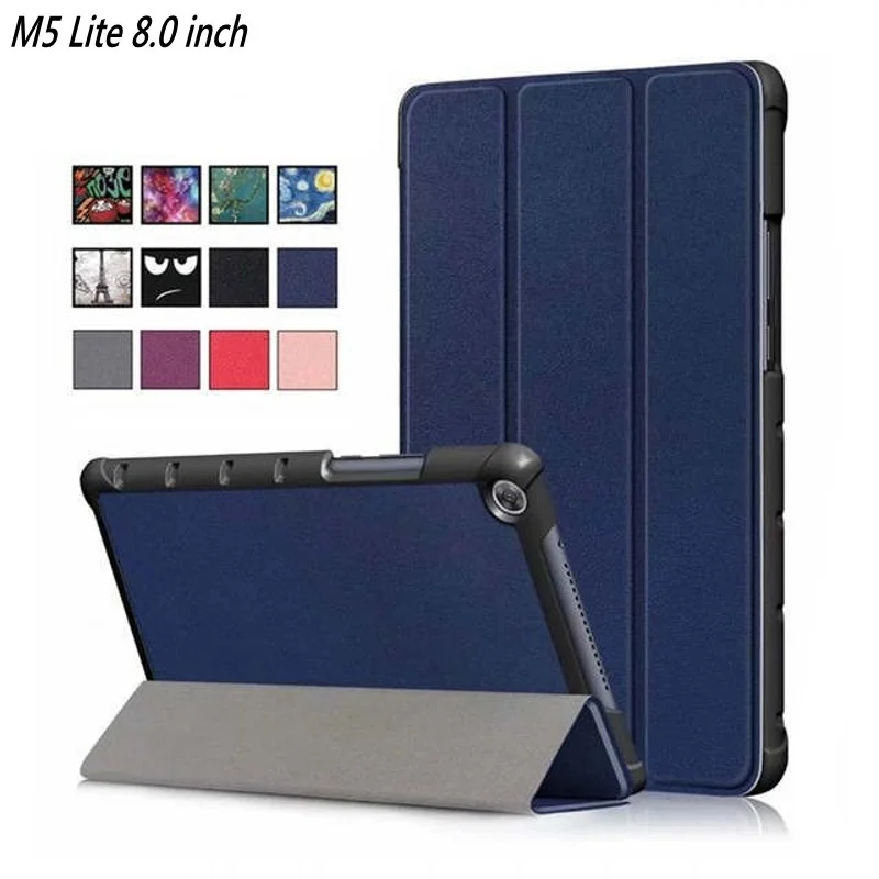 

Case for Huawei Mediapad M5 Lite 8.0 JDN2-AL00 JDN2-W09 Case Ultra Slim Flip Leather Stand Smart Cover For Huawei M5 lite 8 inch