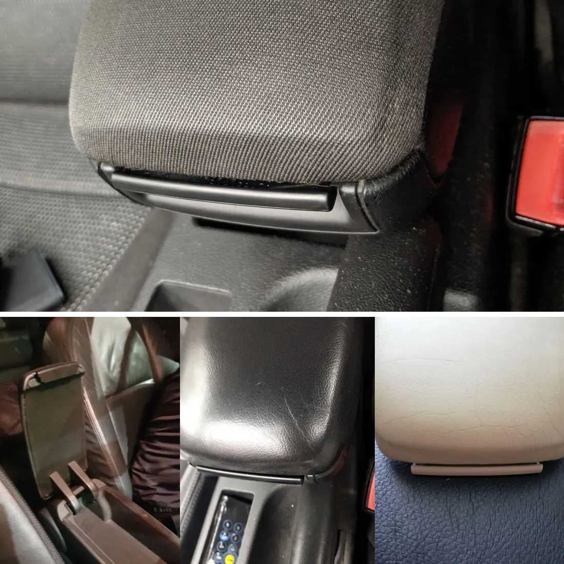 

For 2003-2012 Audi A3 8P central armrest box cover buckle Hand held box button buckle hand a 1Pc Plastic console lid car clip