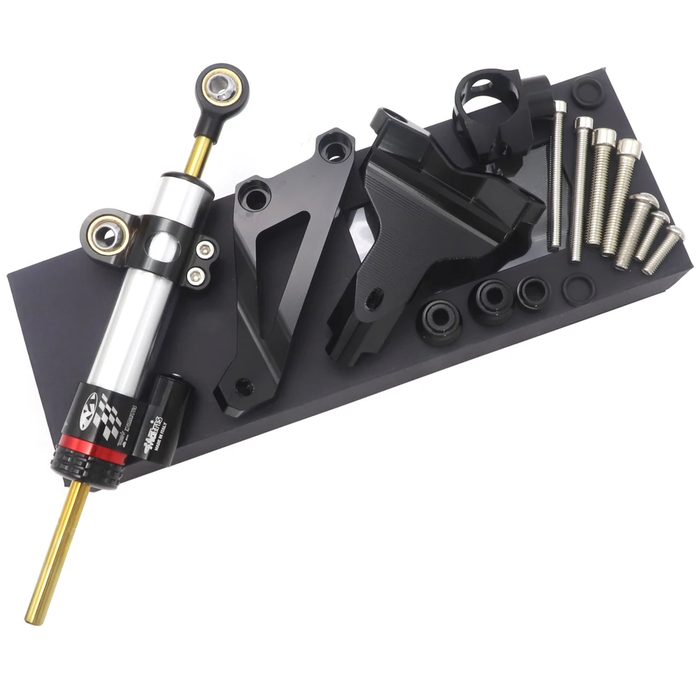 Мотоцикл с ЧПУ Алюминиевый рулевой Стабилизатор демпфер Монтажный кронштейн для