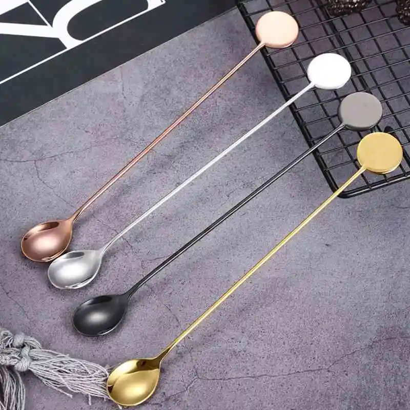 

Десертная ложка с длинной ручкой из нержавеющей стали