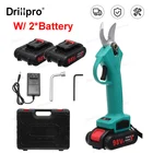 Беспроводные электрические ножницы для обрезки, садовые ножницы с 2 аккумуляторами, перезаряжаемый секатор, Любительский инструмент для резки веток, 98 в