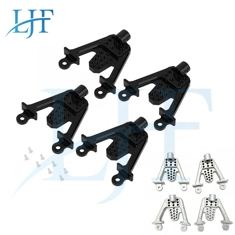 

LJF 4 шт. CNC алюминиевые передние и задние амортизаторы для 1/10 RC Гусеничный автомобиль осевой SCX10 II обновленная часть L201
