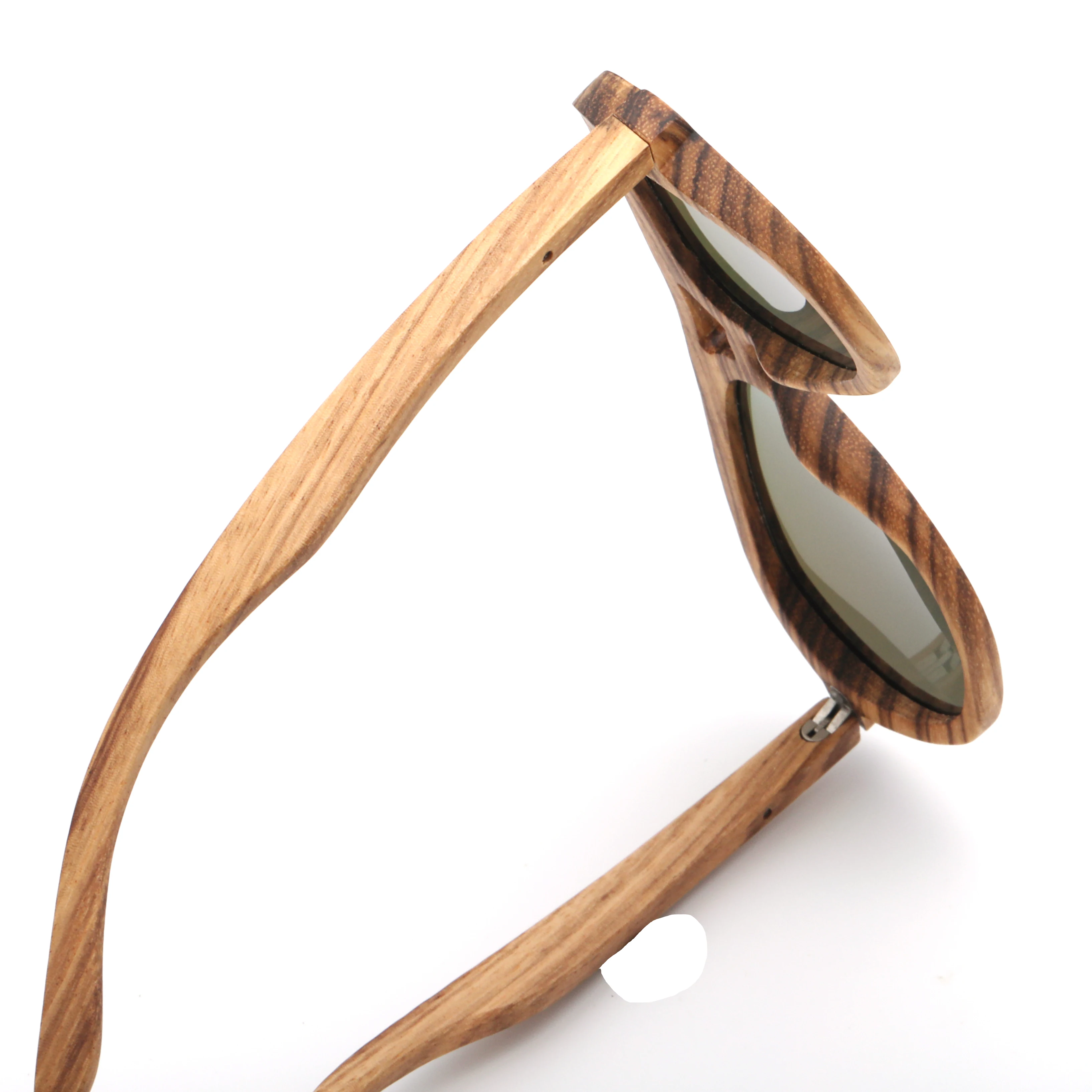 

SKYDOVE Oval Zebra Wood Frame Sunglasses Men Retro Square Sunglasses Frame Oversized Sunglasses Vintage