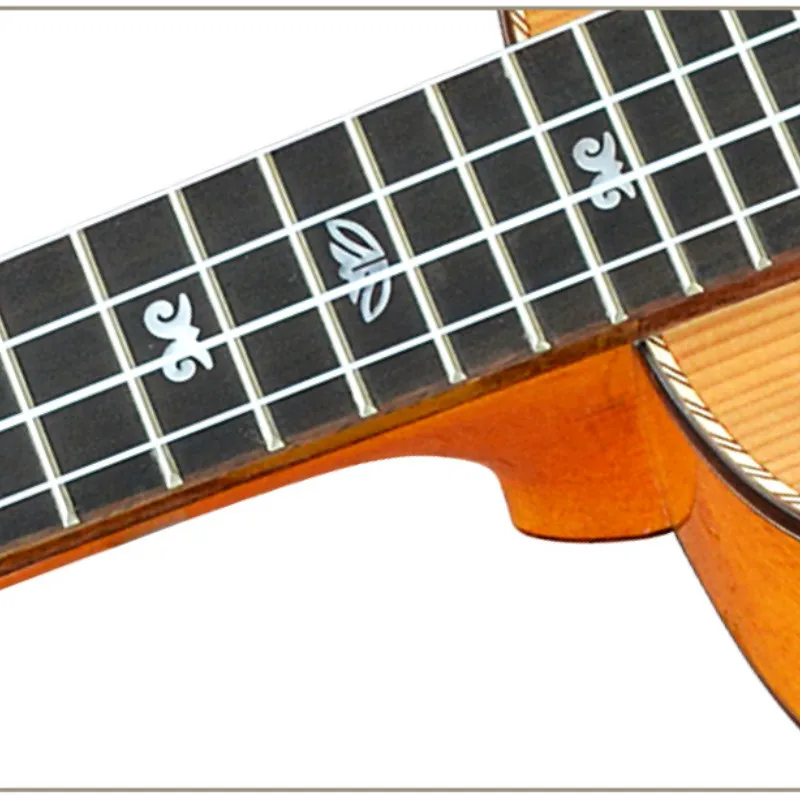 Укулеле 24 дюйма однотонная кедровая Мини электрическая концертная акустическая