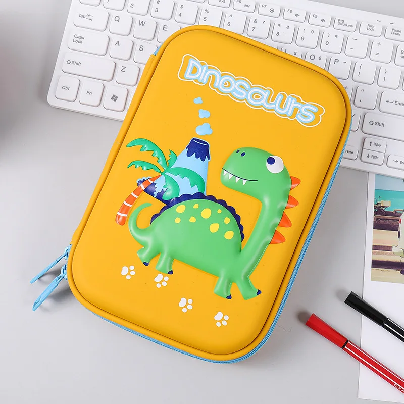 

3D dinosaur large capacity pencil case children pencil case stationery box pencil case kawaii anime pen box stationery pen cases