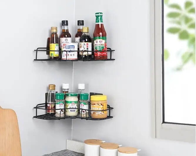 1 шт. аксессуары для ванной комнаты угловая полка крепления кованая железная