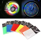 Велосипедный фонарь с отражателем, 12 шт., светоотражающий ночной обод, зажим для спиц, сигнальная светильник ПА безопасности, велосипедная балка, отражатель