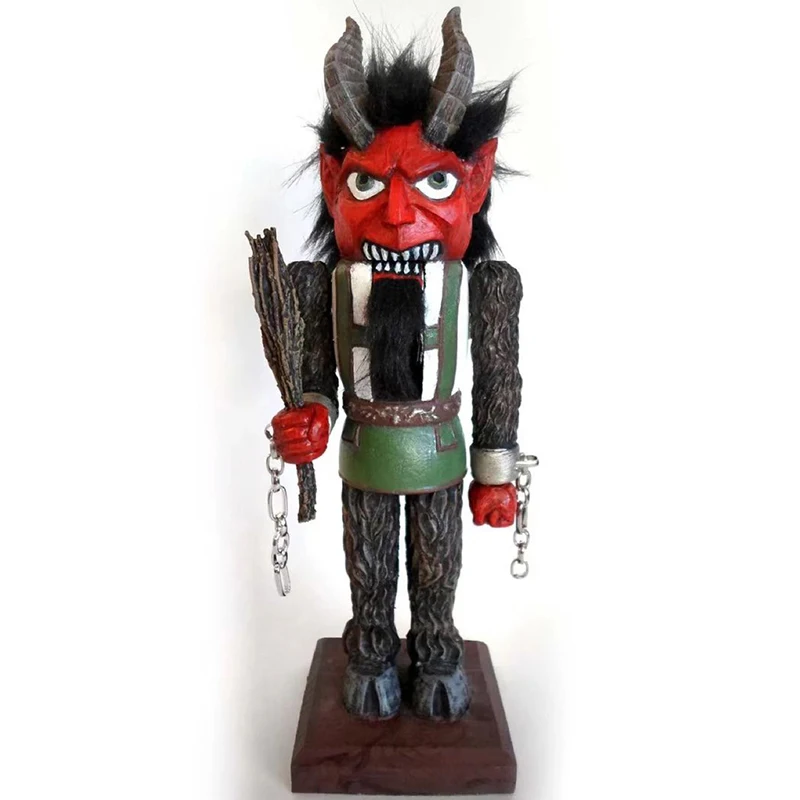 

Nutcracker Demon Soldier Ornament Wooden Nutcracker Walnut Puppets for Christmas Party Supplies Home Decoration Accessories