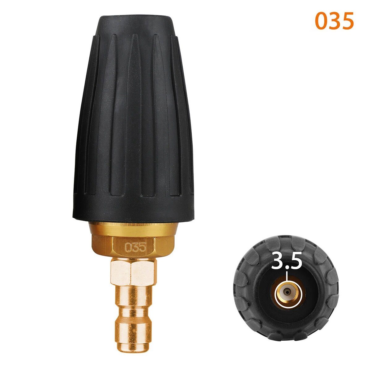 1 * медное турбо сопло высокого давления шайба вращающаяся 3000PSI 2 5 4 GPM 1/4 &quotбыстрое