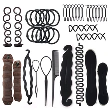 Outils de coiffure multi style pour femmes, bricolage, accessoires de cheveux, machine à chignon, épingles à cheveux, modélisation de torsion, outils de tressage  (1)