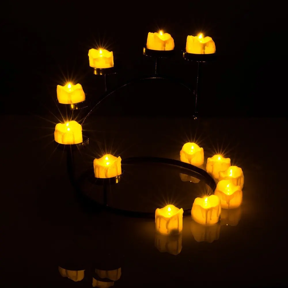 LED Electric Battery Powered Tealight Candles Easter Led Candle Light Flameless For Wedding Christmas Holiday Decoration | Дом и сад