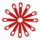 Триммер для сада, газона, травы, 100 шт., пластиковый, сменный, для 2-2 # WO, лезвия-насадки