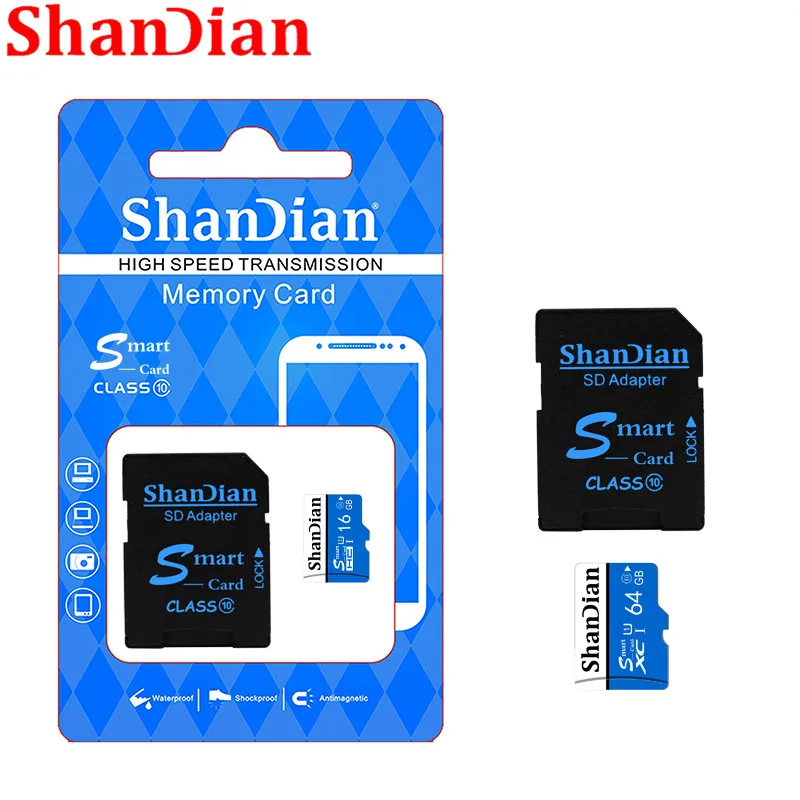 SHANDIAN оригинальный смартфон класс 10 до 95 дюймов 128 Гб/64 Гб/32 ГБ/16 ГБ | Компьютеры и