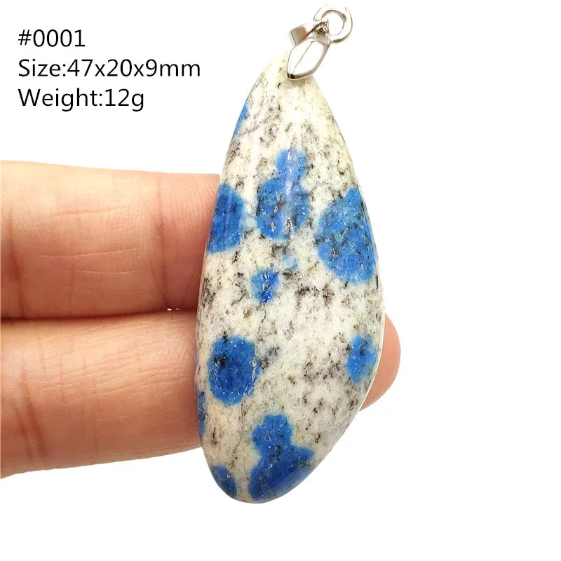 Ожерелье из настоящего природного синий K2 нефрита вулканической кулон ожерелье