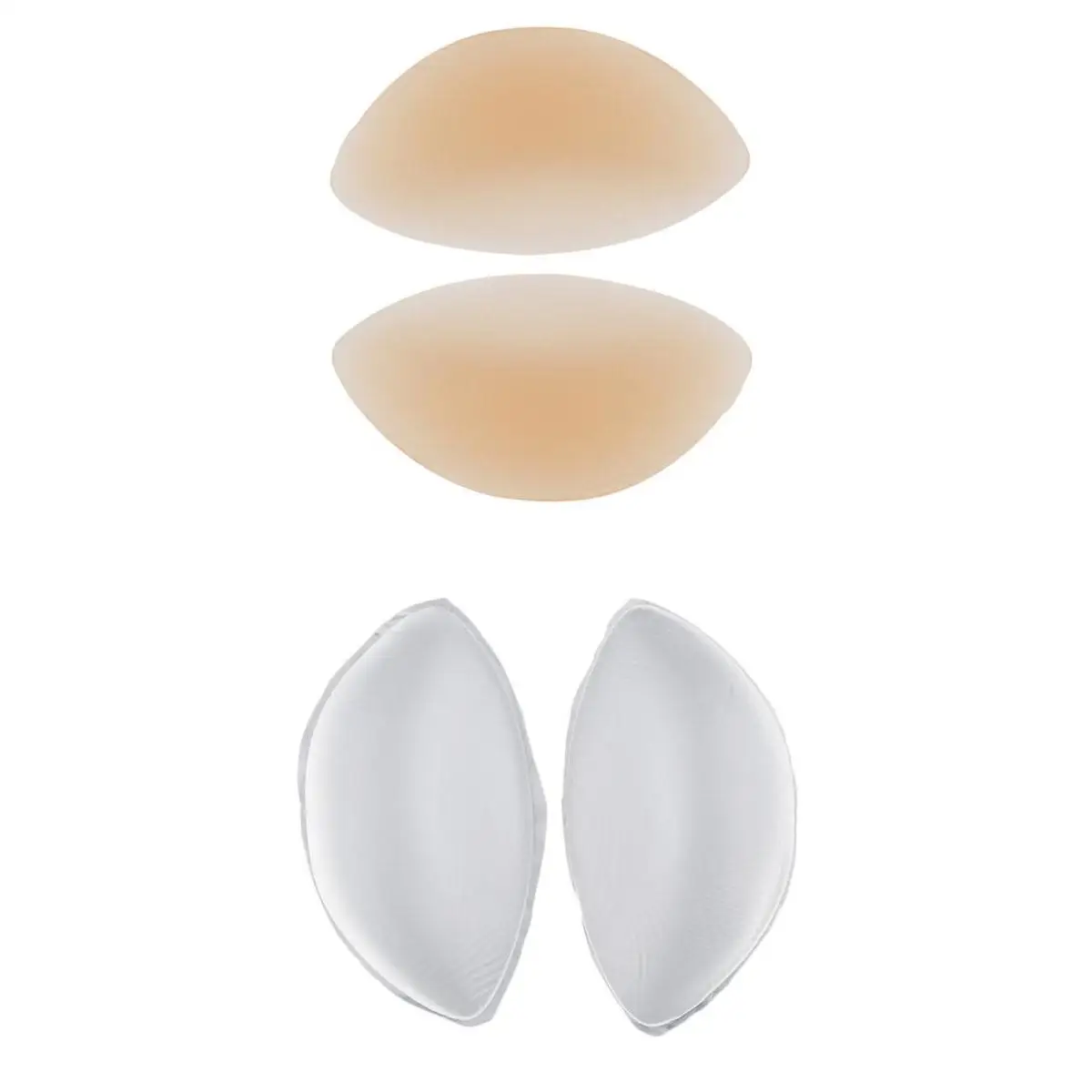 

2 Pairs Silicone Gel Bra Pads Inserts Push Up Breast Enhancers For Bikini