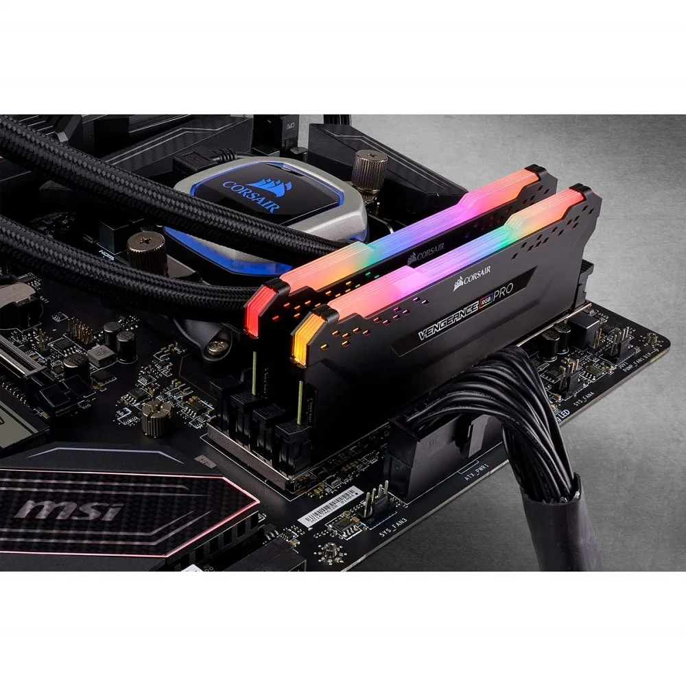 CORSAIR VENGEANCE®RGB PRO DDR4 RAM S 3000 МГц 3200 CL15 CL16 DIMM настольная память 32 ГБ (2x16 Гб) rgb ram комплект