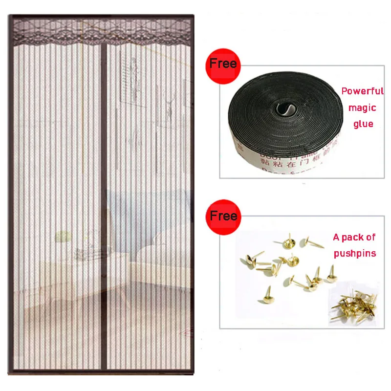 Лето против комаров насекомых муха противомоскитная сетка магнитная