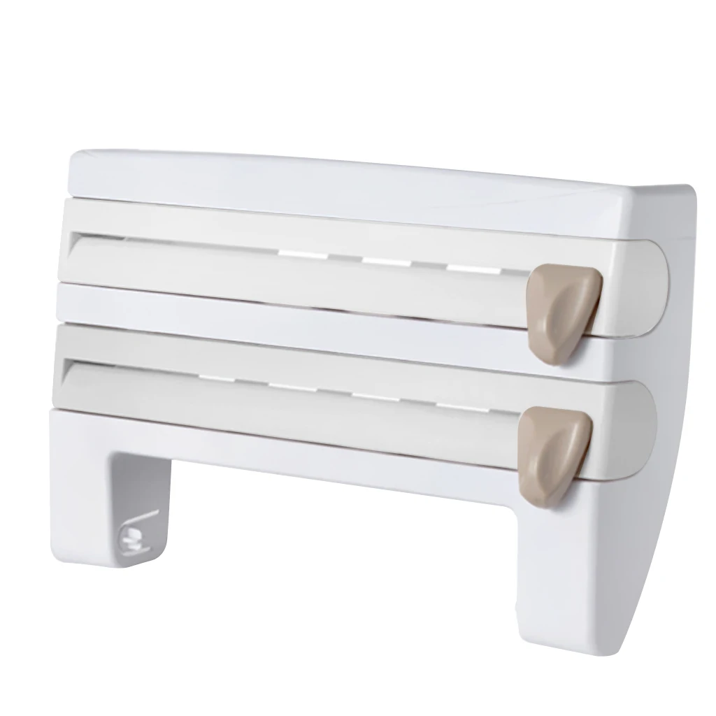 Настенный держатель для рулонов кухни стеллаж хранения пленок диспенсер бумаги