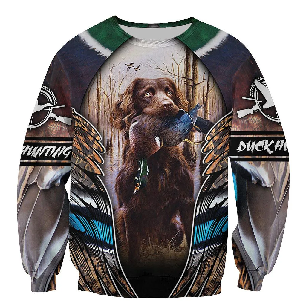 

PLstar Cosmos 3DPrint Duck Dog Hunting Hunter Unisex Funny Men And Women Harajuku Streetwear Hoodies/Zip Hoodie/Sweatshirt/a20