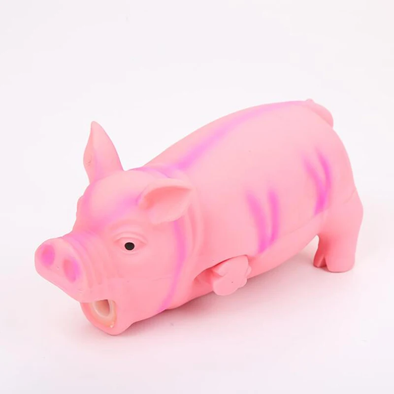 

Cute Pig Grunting Squeak Latex Pet Chew Toys Pet Teasing Squeak Sound Funny Toys Dog Squeaker Chew Training Pet Products Supply