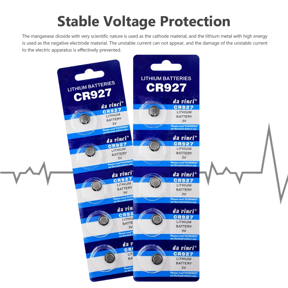 

25pcs CR927 Button Batteries DL927 BR927 Cell Coin Lithium Battery 3V CR 927 5011LC For Watch Electronic Toy Remote