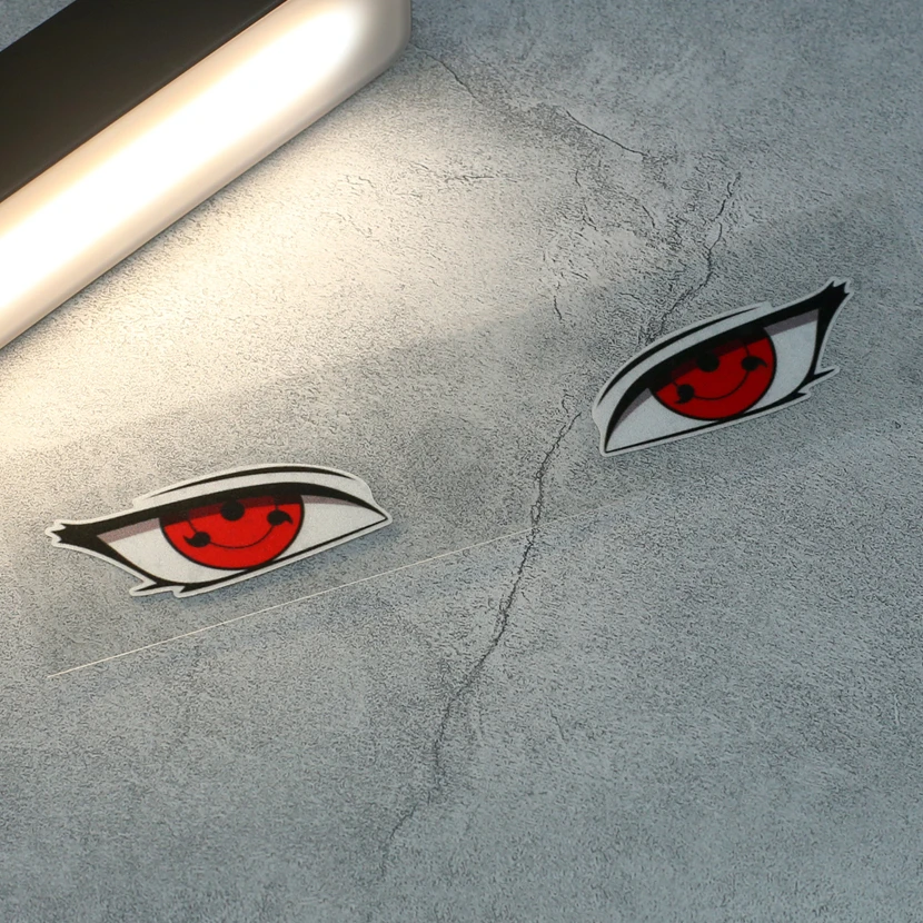 Автомобильные наклейки для классической пленки аниме прозрачные глаза