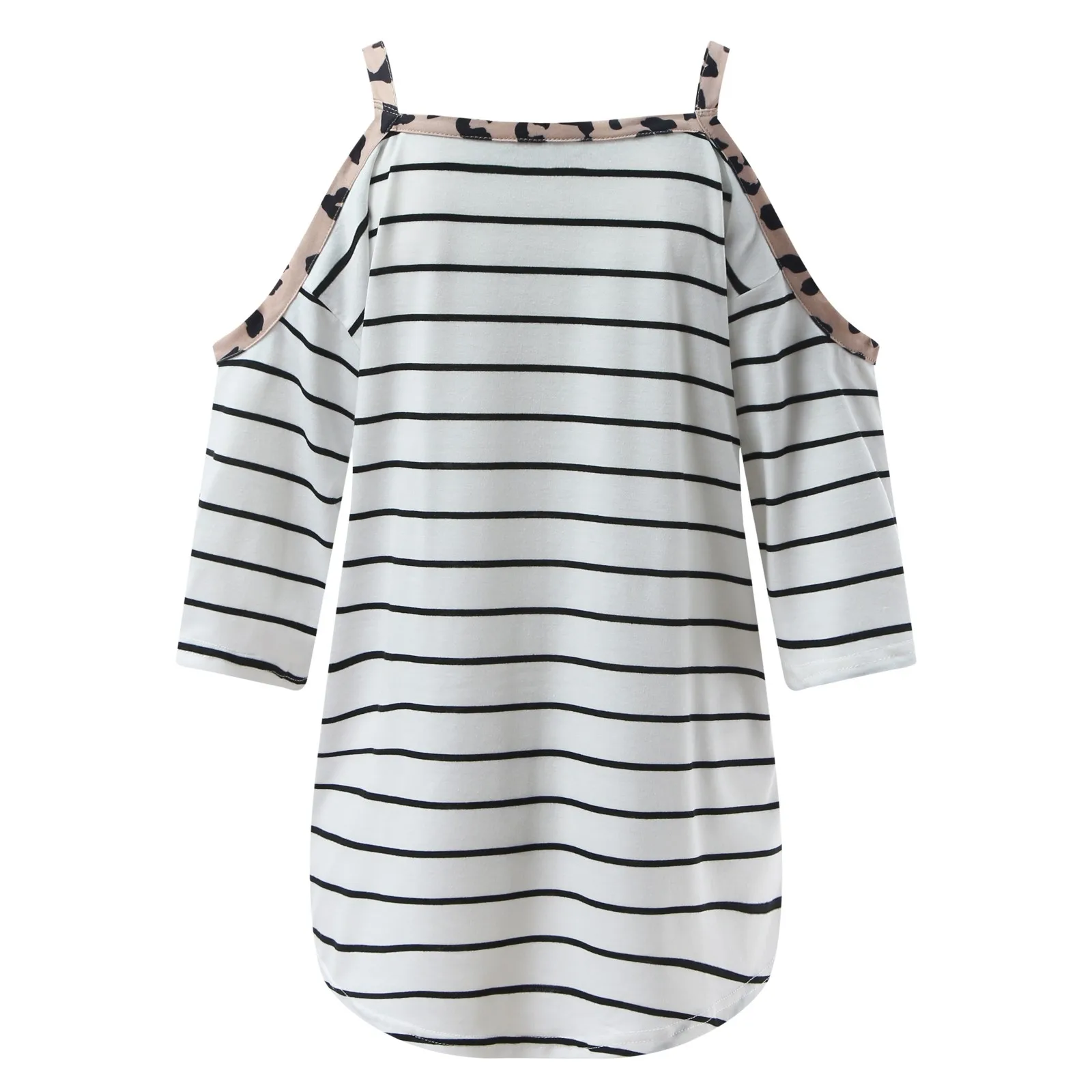 Летняя блузка для беременных с полосатым принтом модная рубашка Женская Удобная