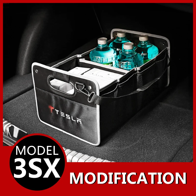 Модифицированный багажник складной ящик для хранения Tesla Model 3 моделей S X