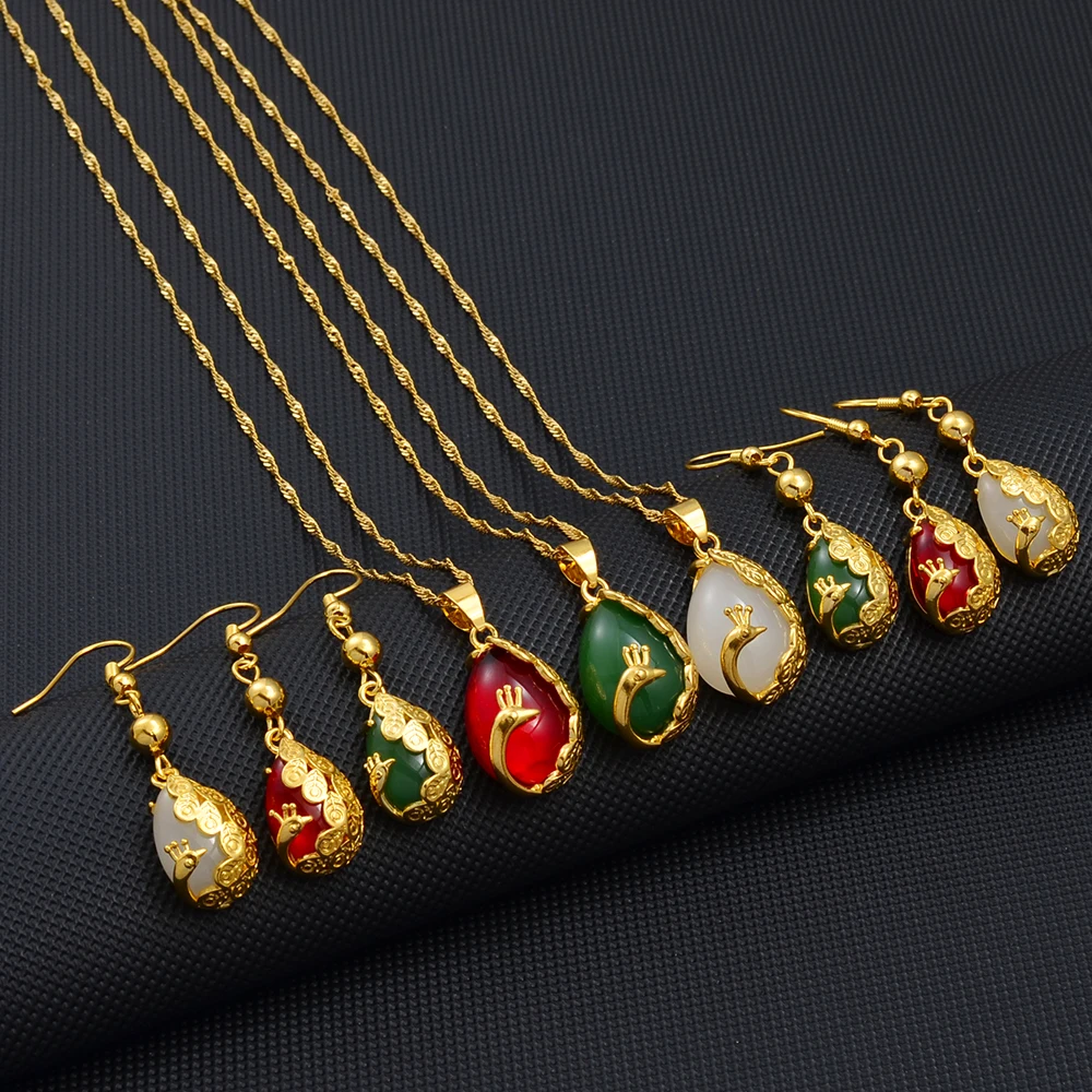 

Anniyo бамбук, павлин зеленый белый камень кулон ожерелье для женщин девушки китайская культурная Мода Свадебные аксессуары #002036