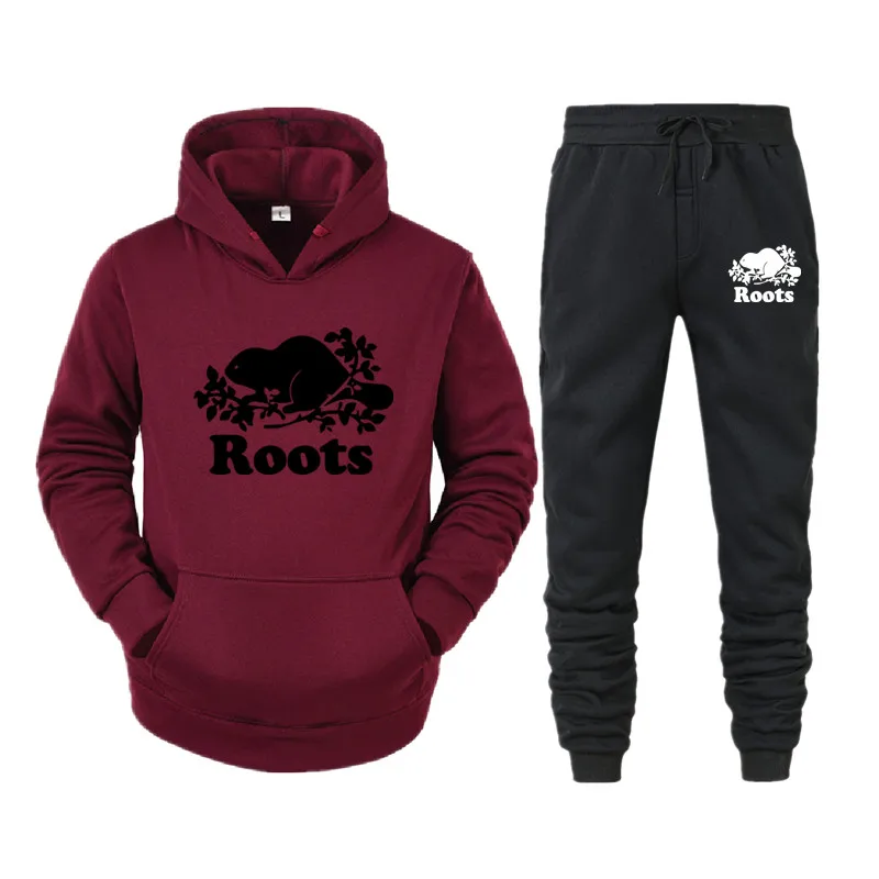

2021 new printed sportswear suit, comfortable and warm, men can match loose sportswear and hood + men's sportswear