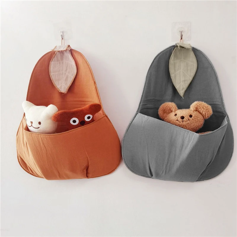 

Nordic Style Pear Shape Storage Bag Fruit Organizer Wicker Organizer Baby Room Nursery Decoration Useful 2022 New Hot Sale