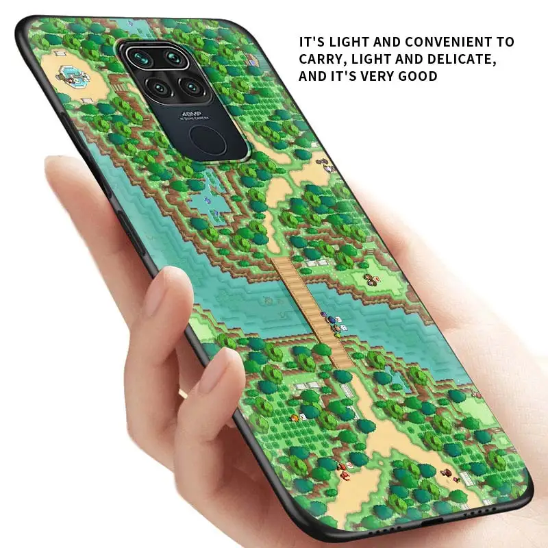 

Thin Cover for Redmi Note 9 9S 9 9A 9C 8T 8 7S 7 6 Pro 8 7 6 8A 7A 6A K20 Pro Phone Shockproof Case Game Map