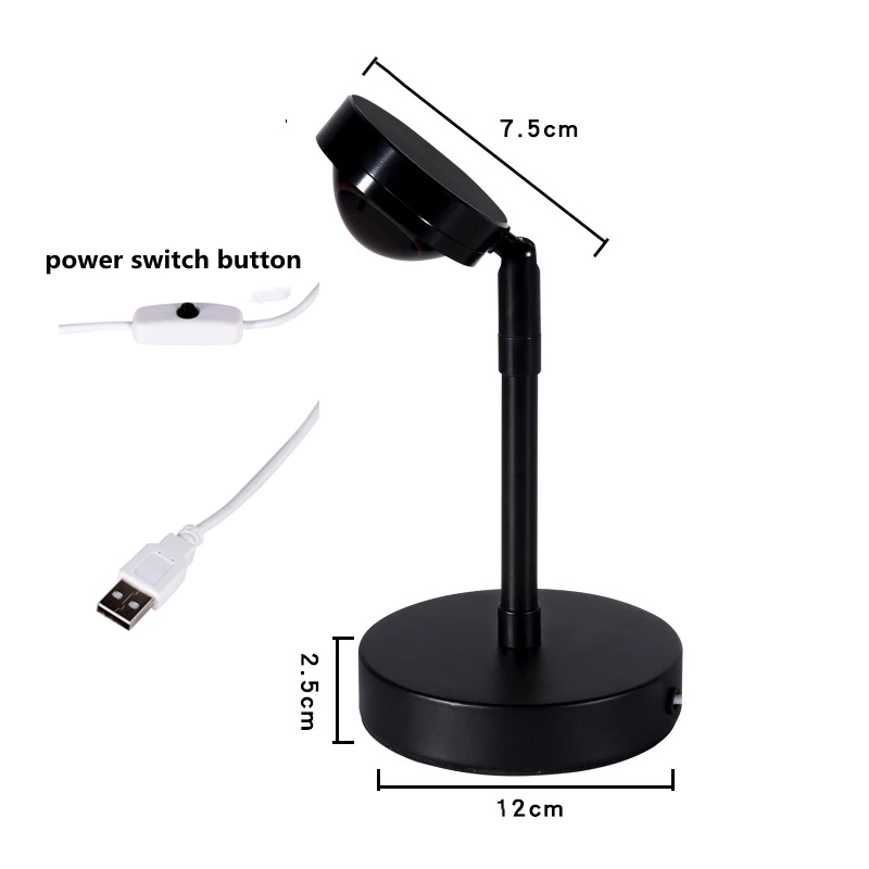 

Sunset Projection Night LightsUSBLive Broadcast Background Like Galaxy Projector Atmosphere Rainbow Lamp Decoration for Bedroom